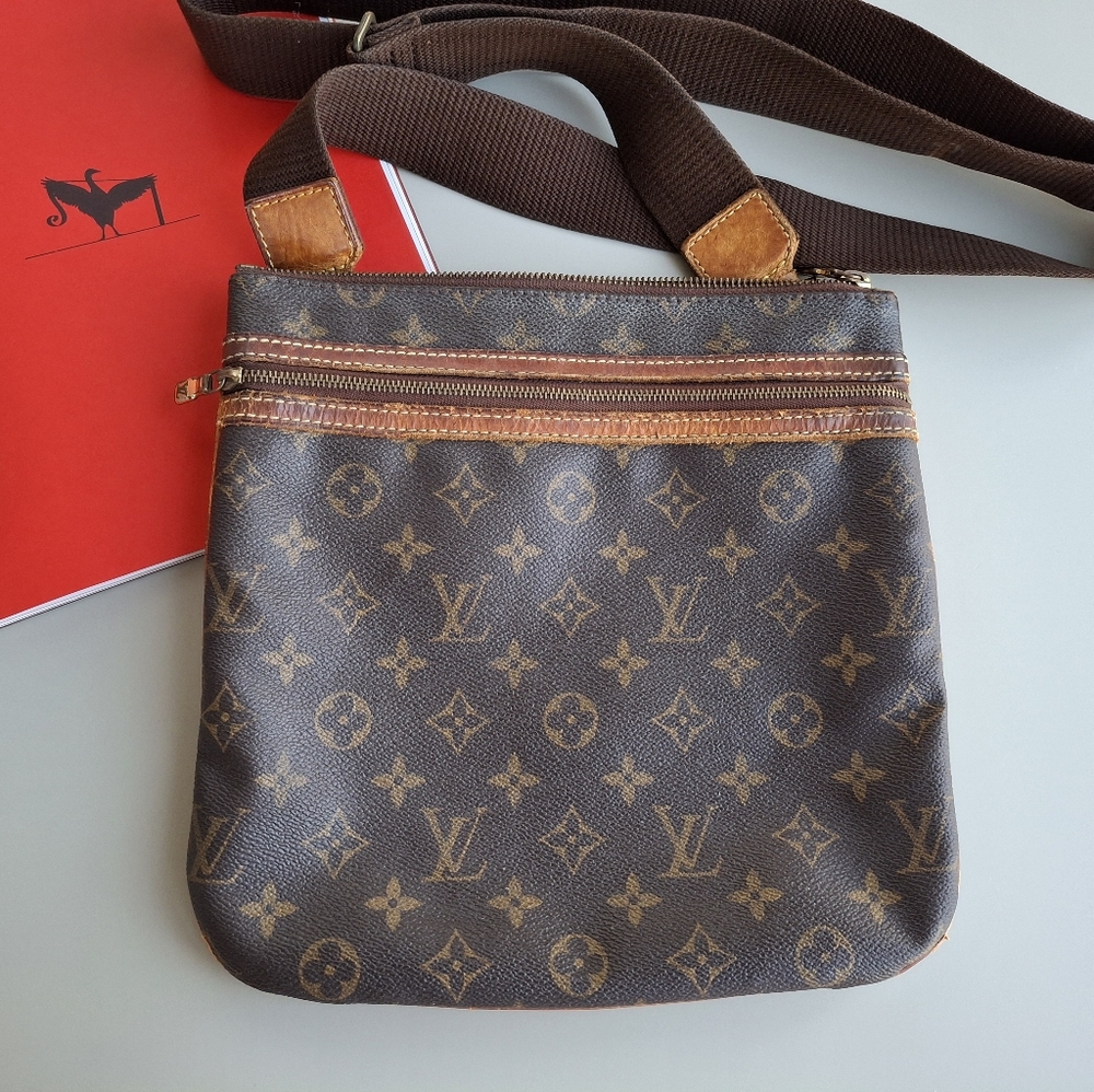 Louis Vuitton Bosphore Brown Crossbody Monogram Signature Bag - Picture 1 of 8